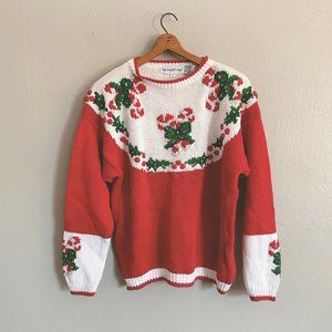 VTG The Eagle’s Eye Christmas Sweater L